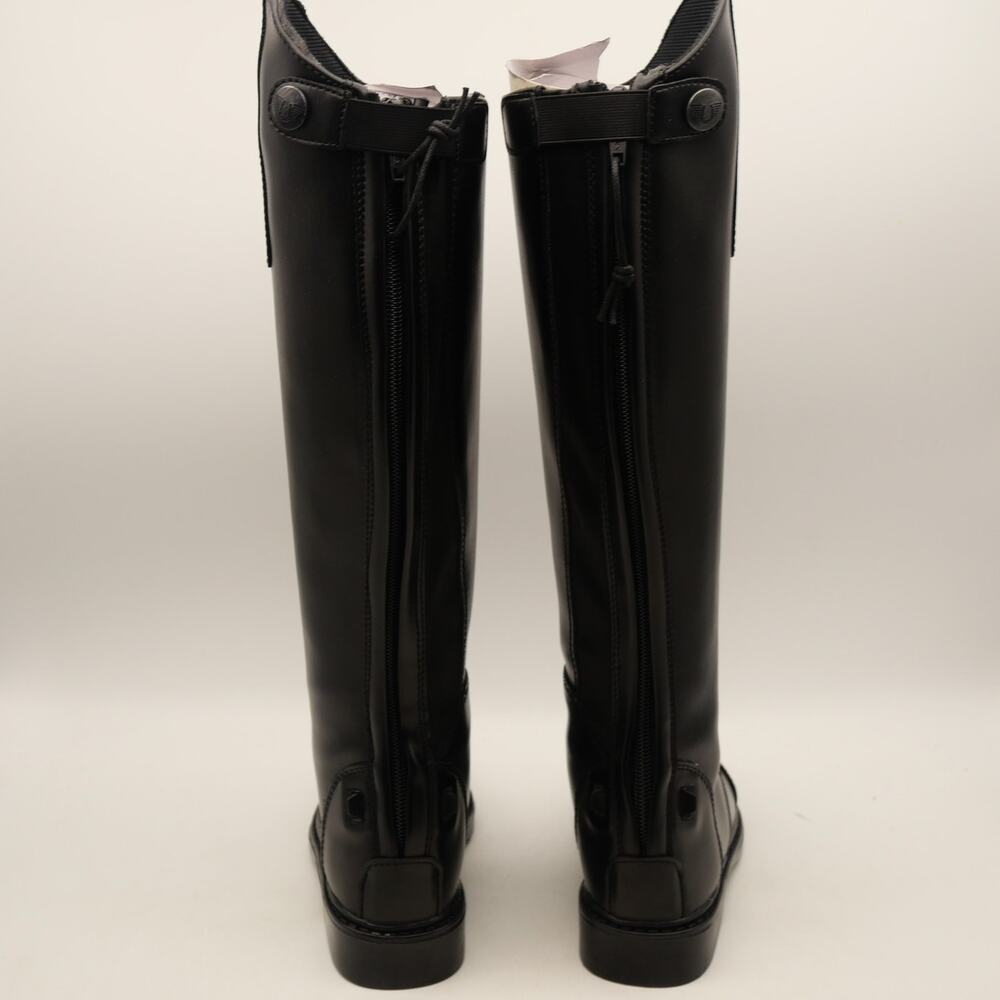 NEW TuffRider Kid's Size 13 Starter Back Zip Field Boots Black - Picture 4 of 11